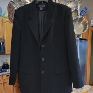 Laura Scott Black Women's Tailored Blazer Size 18